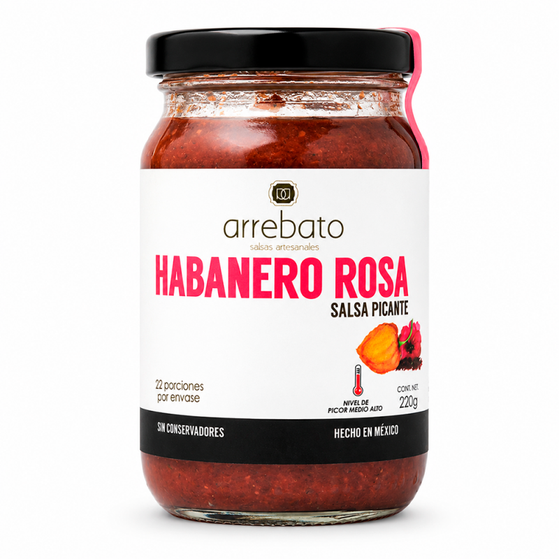 Salsa Habanero Rosa, 220g
