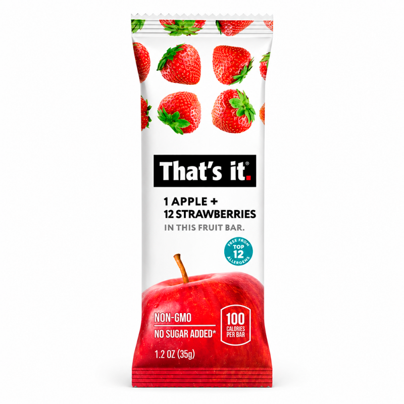 That´s it fruit bar Apple and Strawberry, 35g