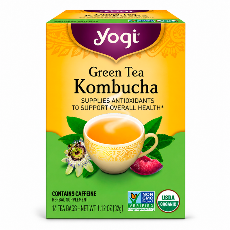 Té Verde Kombucha con Cafeína, 32g