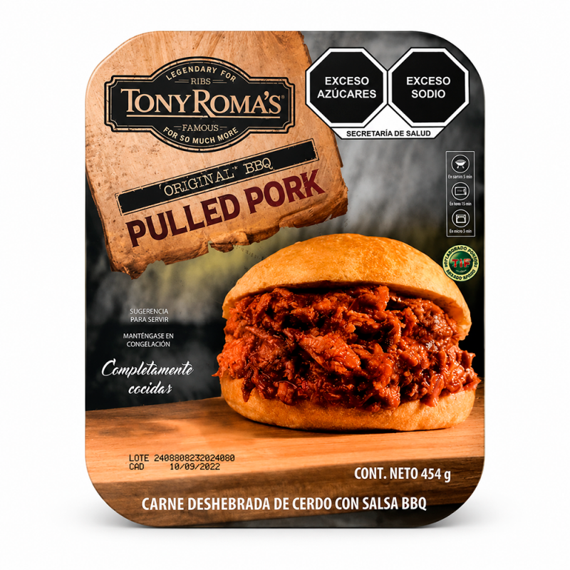 Carne de Cerdo Deshebrada en BBQ, 908g