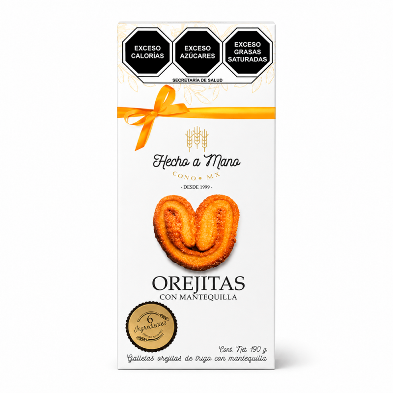 Galletas Orejitas de Mantequilla, 190g