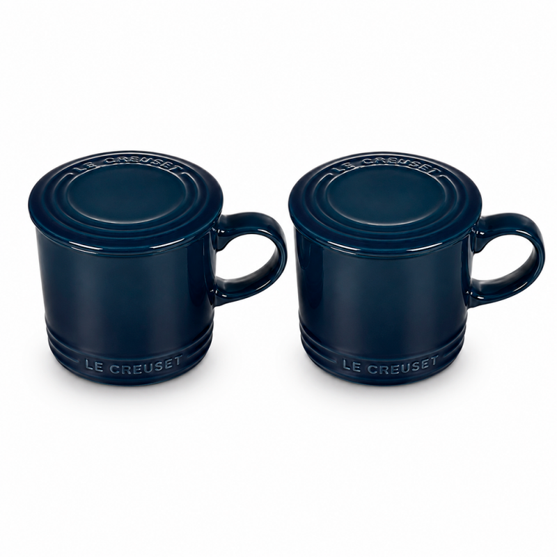 Set de 2 Tazas para Café con Tapa Agave