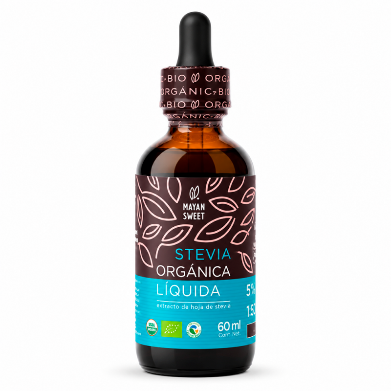 Estevia Extracto Herbal Líquido Orgánico, 60ml