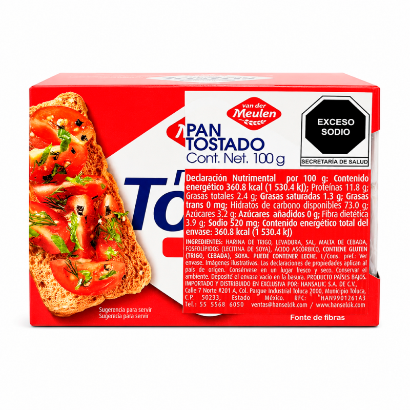 Pan Melba Original, 100g
