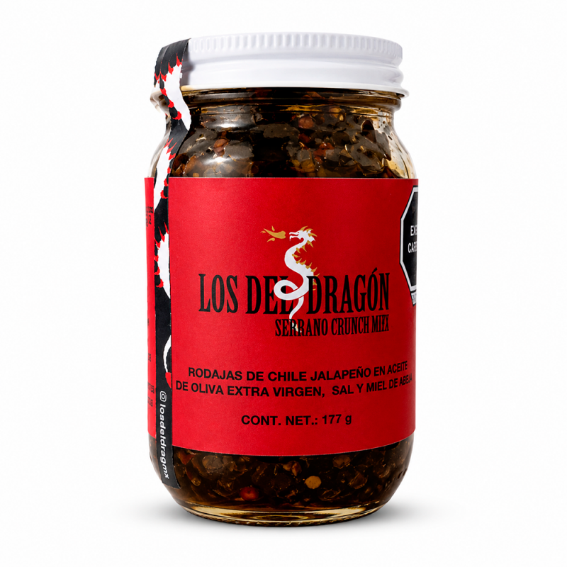 Rodajas de Chile Jalapeño en Aceite de Oliva Extra Virgen Sal y Miel, 177g