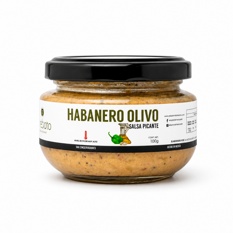 Salsa Habanero Olivo, 100g