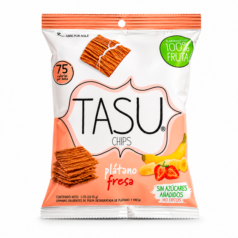 Chips Fresa Plátano, 28.35g