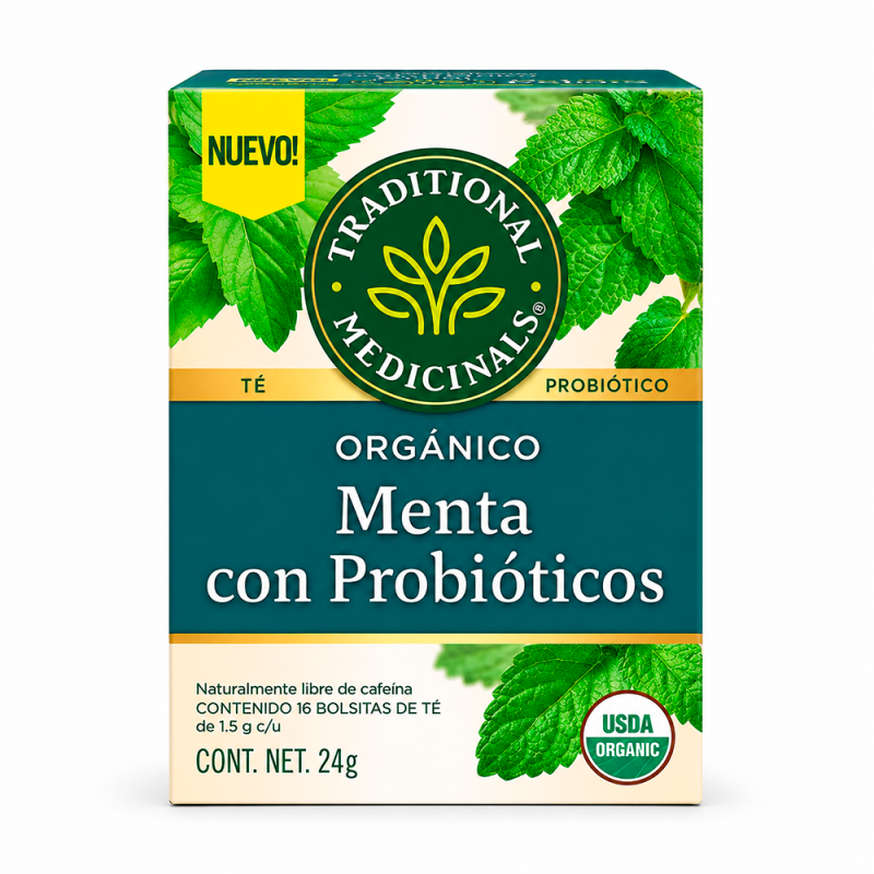 Té de Menta con Probióticos, 24g