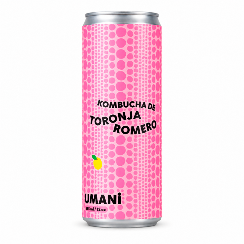 Kombucha Toronja Romero, 355ml