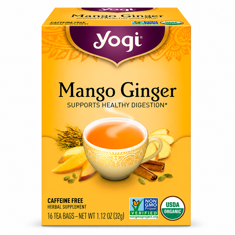 Té sabor Mango con Jengibre y Canela, 32g