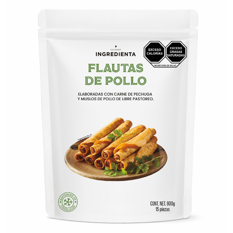Flautas de Pollo Orgánico, 900g