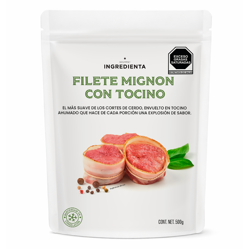Filete Mignon de Cerdo con Tocino, 600g
