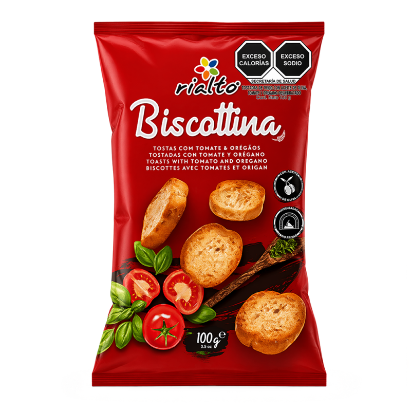 Biscottinas Tomate y Orégano, 100g