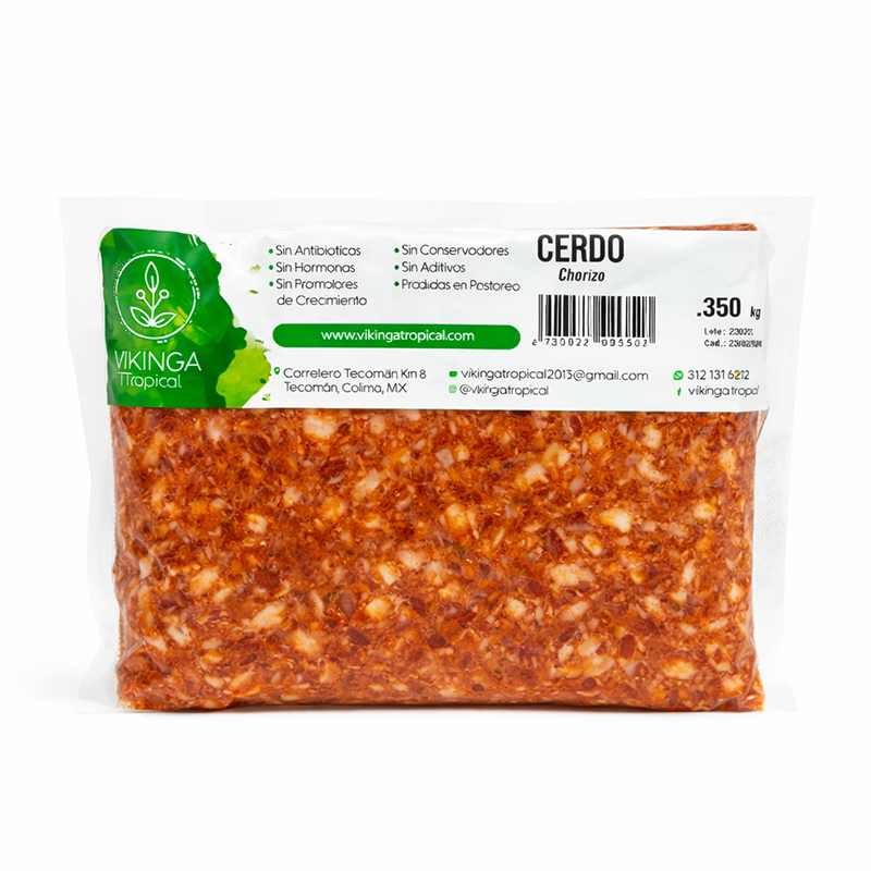 Chorizo de Cerdo sin Embutir, 350g
