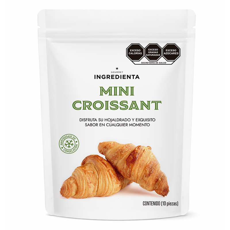 Mini Croissant Precocido Congelado,10pzas