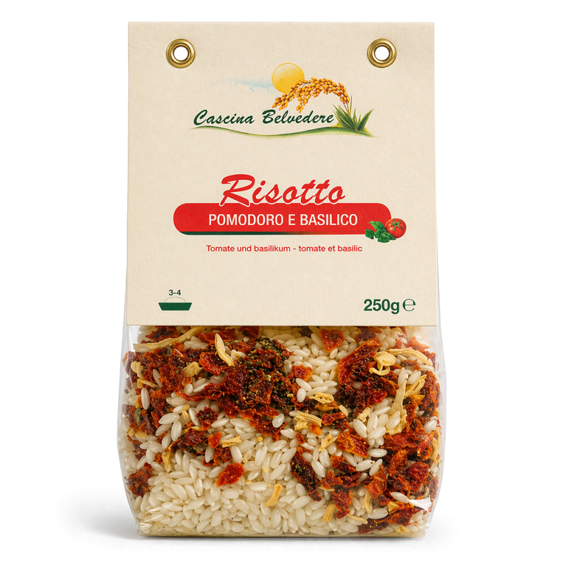 Risotto con Tomate y Albahaca, 250g