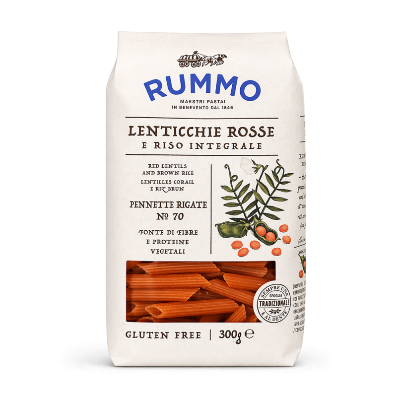 Pasta Penne de Lenteja Roja, 300g