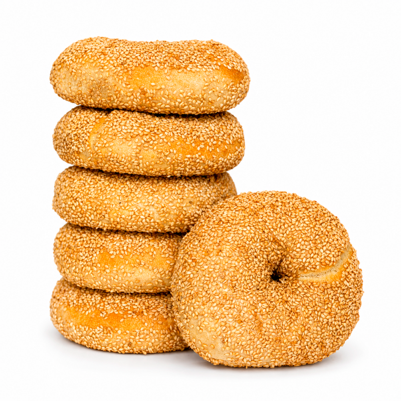 Bagel de Ajonjolí de Masa Madre