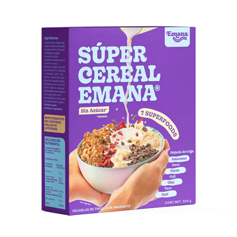 Cereal con Superfoods sin azúcar, 300g