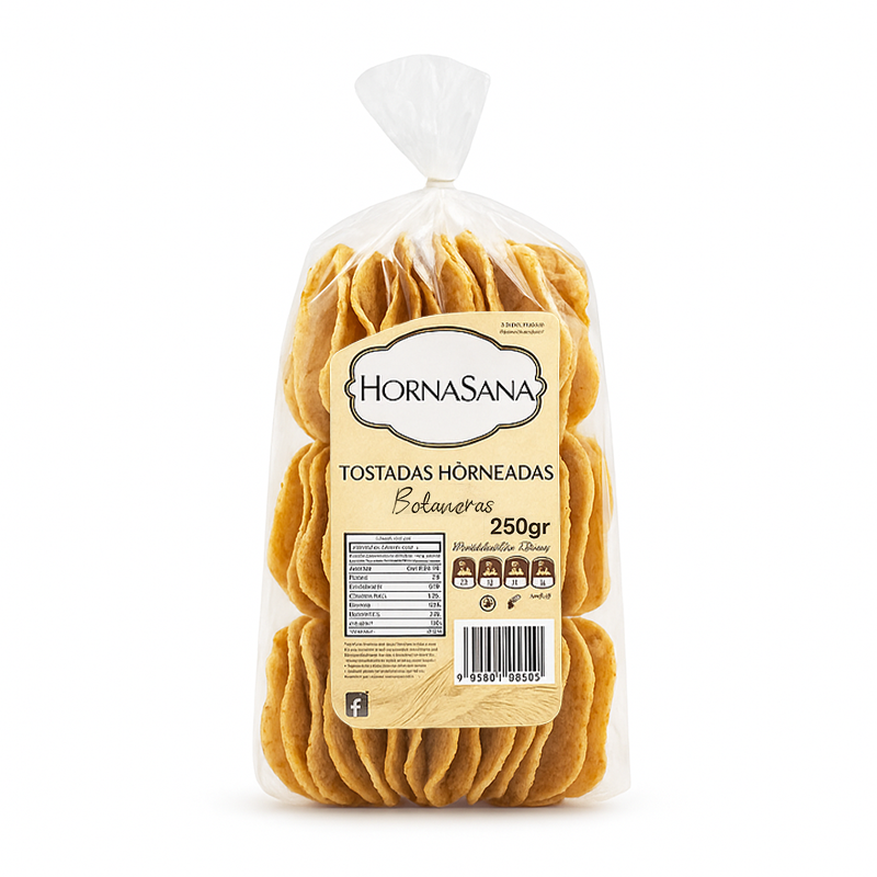 Tostada Botanera Natural, 250g
