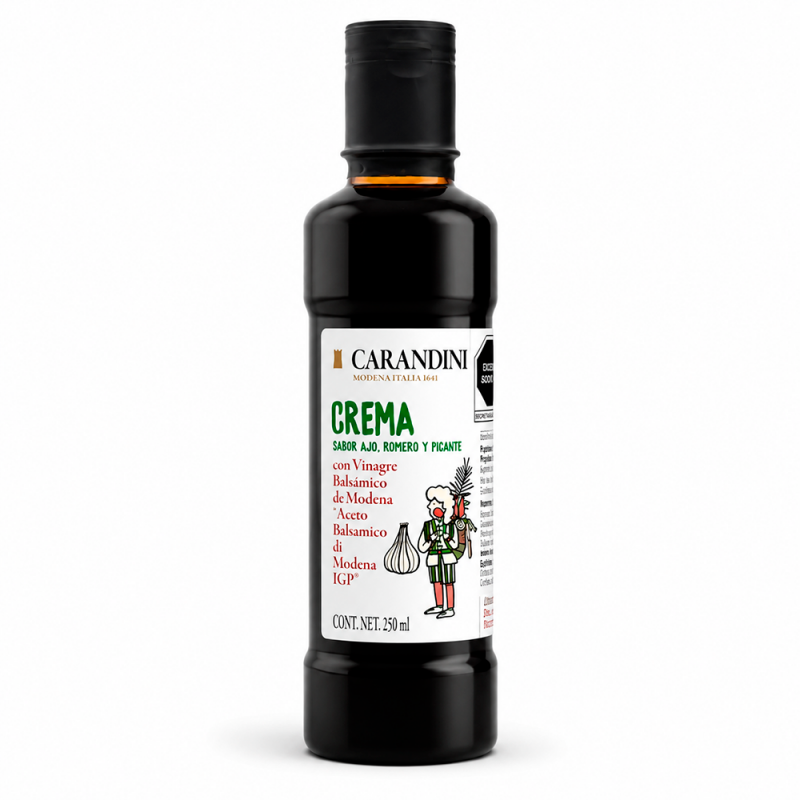 Crema Balsámica con Ajo, Romero y Chile, 250ml