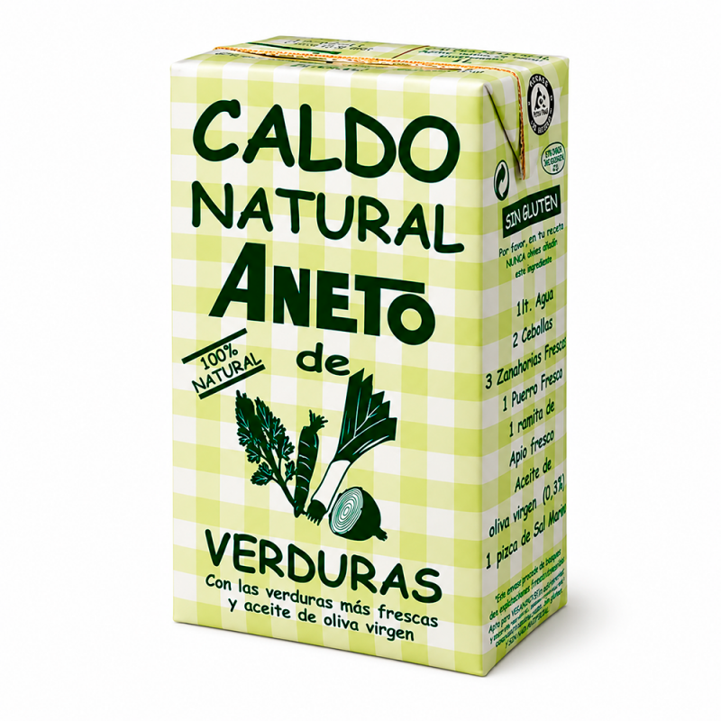 Caldo Natural de Verduras, 1lt