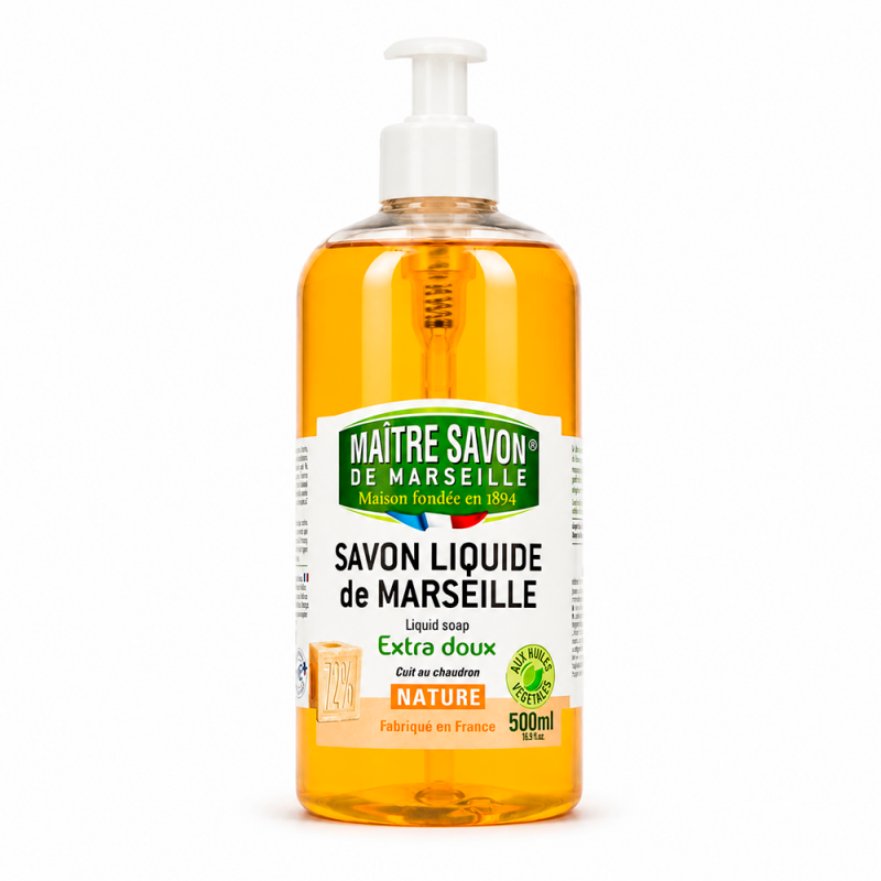 Jabón de Marsella Liquido Natural, 500ml