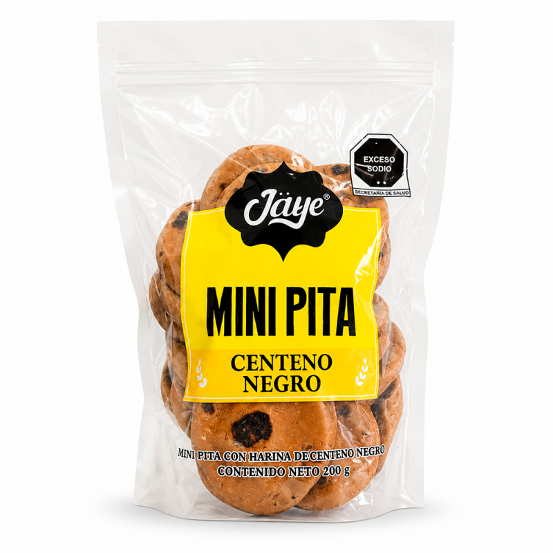 Mini Pita Centeno Negro, 500g