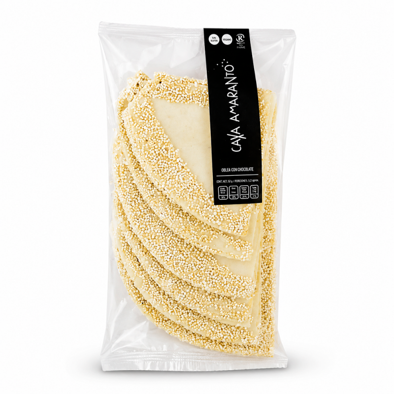 Oblea Blanca Triángulo sin Lácteos, 6pz