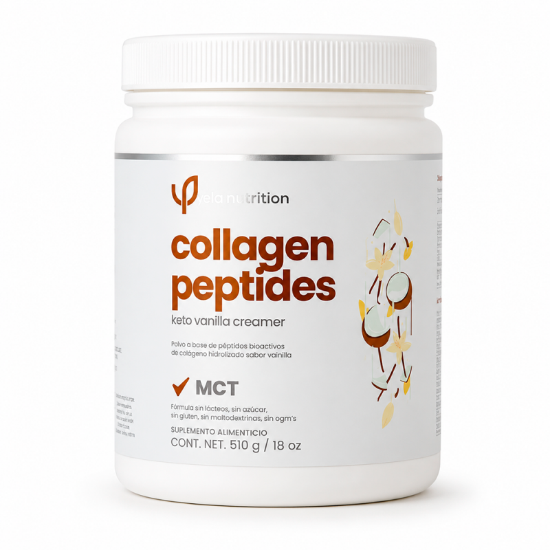 Ela Collagen Peptides Keto Vanilla Creamer, 510g