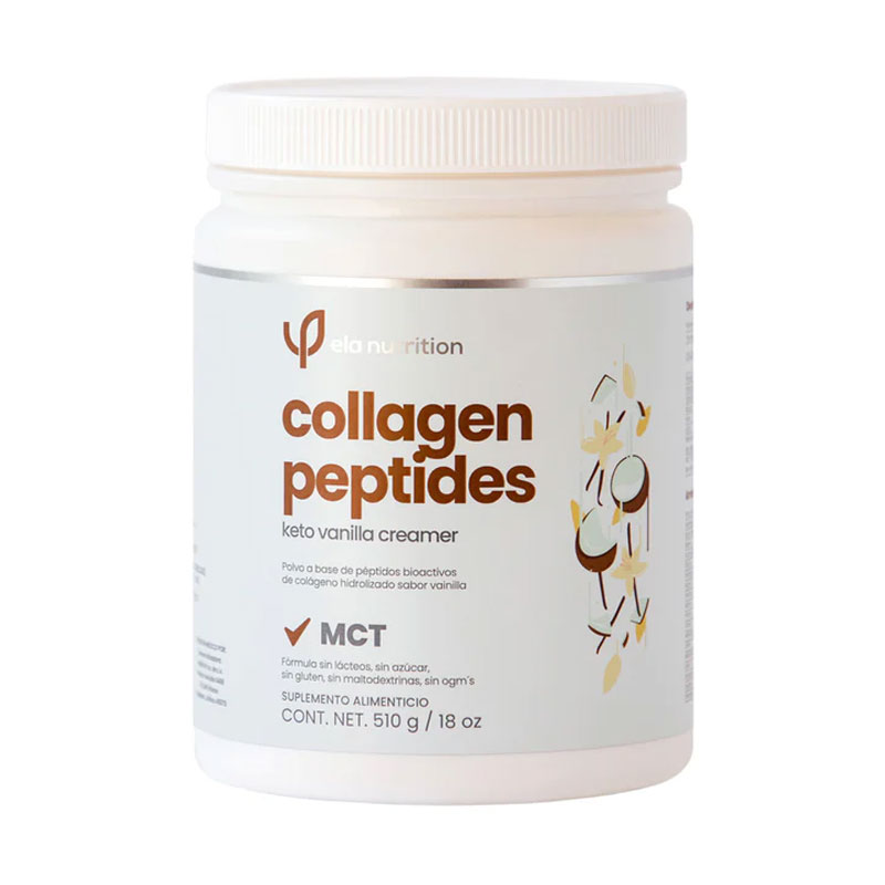 Ela Collagen Peptides Keto Vanilla Creamer, 510g