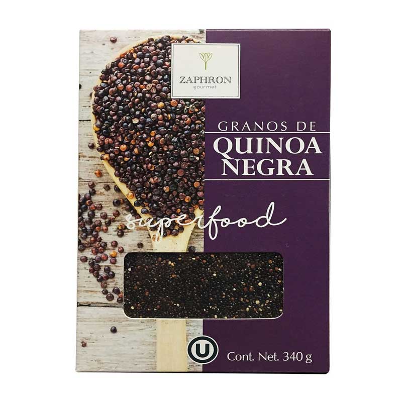 Granos de Quinoa Negra sin Gluten, 340g