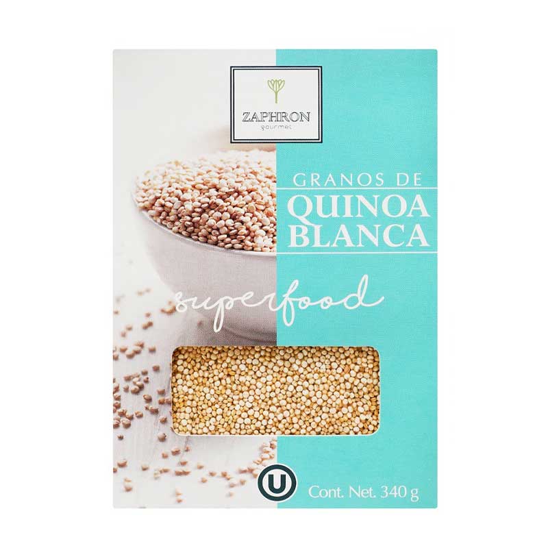 Granos de Quinoa Blanca sin Gluten, 340g
