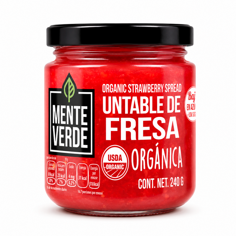 Untable de Fresa Orgánica, 240g