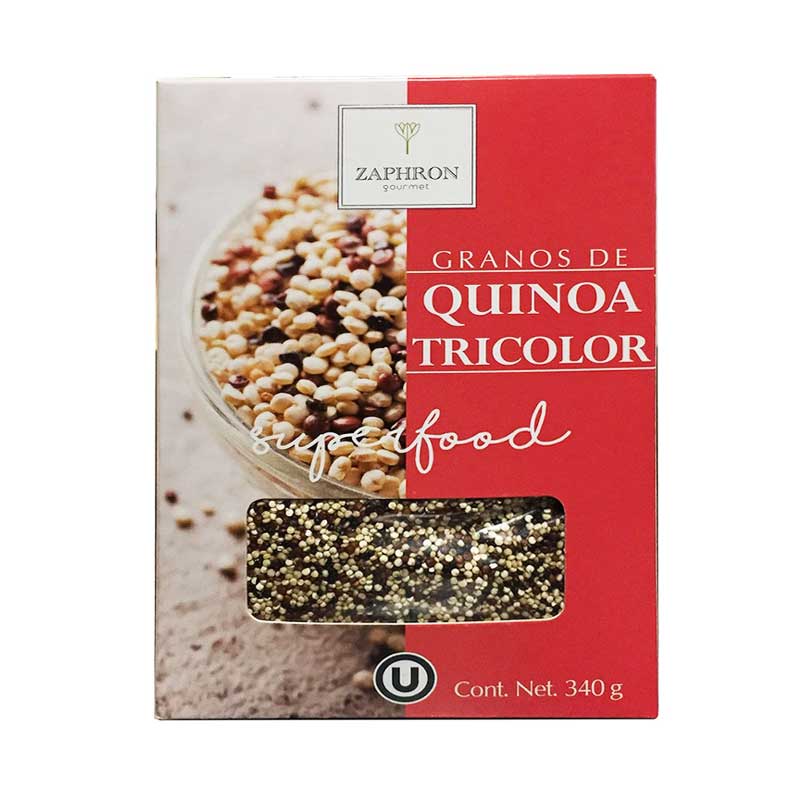 Granos de Quinoa Tricolor sin Gluten, 340g