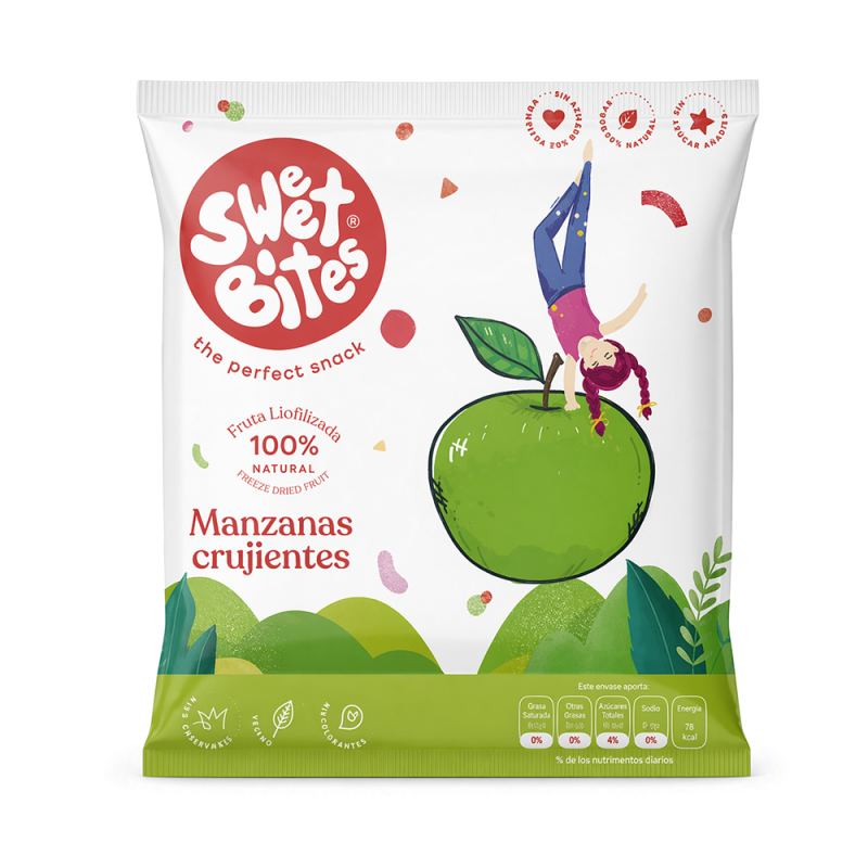 Sweet Bites Manzanas Crijientes, 12g