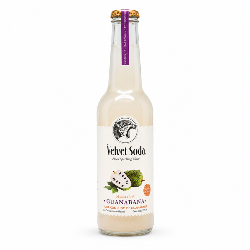 Velvet Soda Guanábana, 275ml