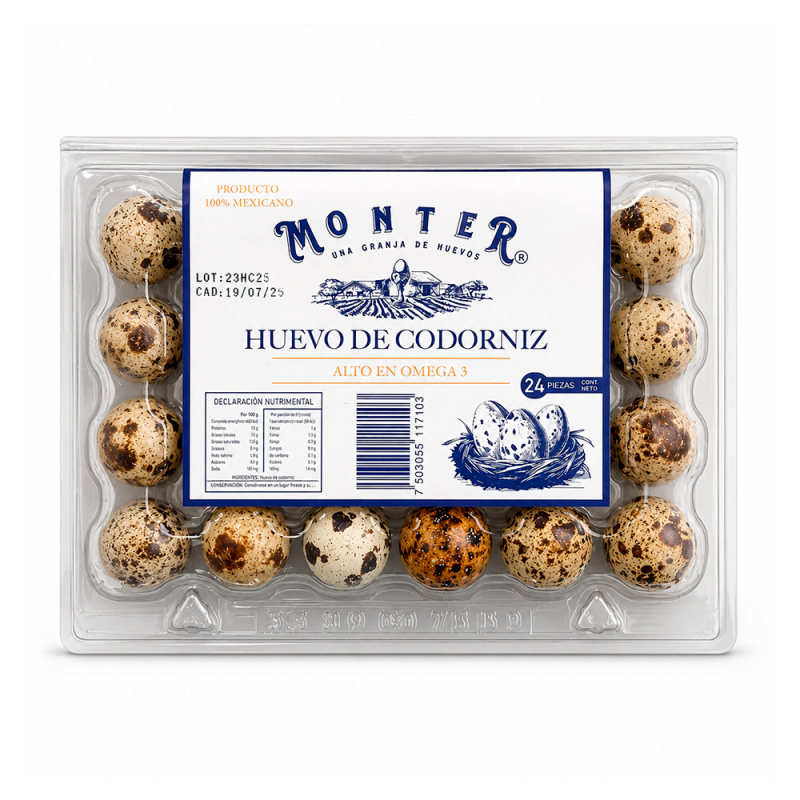 Huevo de codorniz, 24 pz