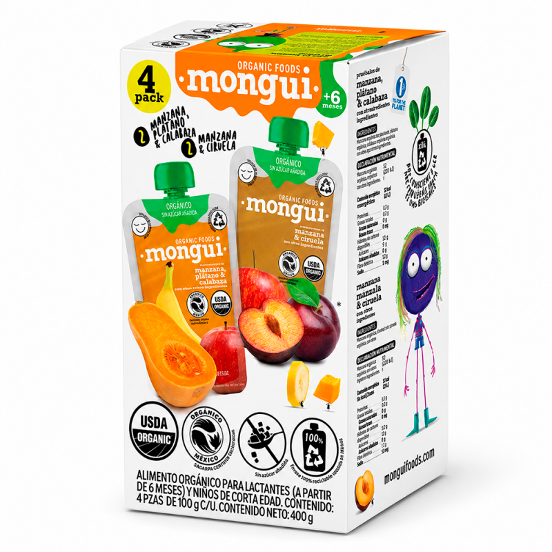 4 Pack Calabaza Ciruela