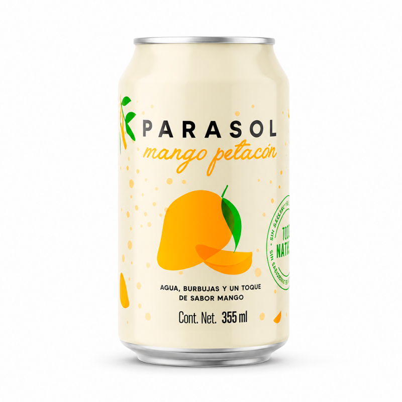 Agua Mineral con Mango Petacón, 355ml