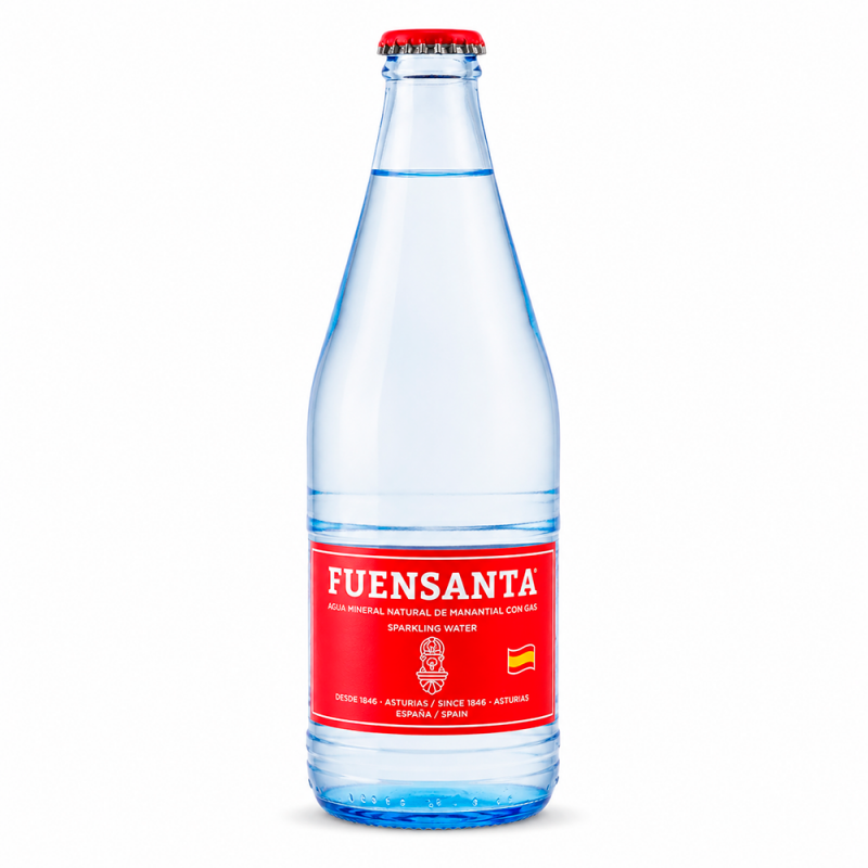 Agua Mineral con Gas Vidrio, 500ml