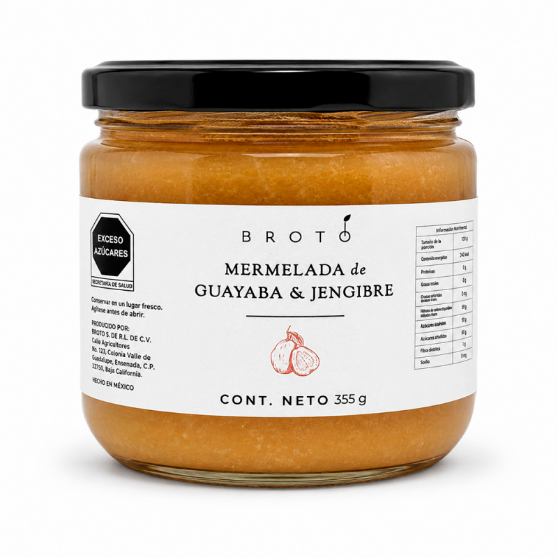 Mermelada de Guayaba con Jengibre, 355g
