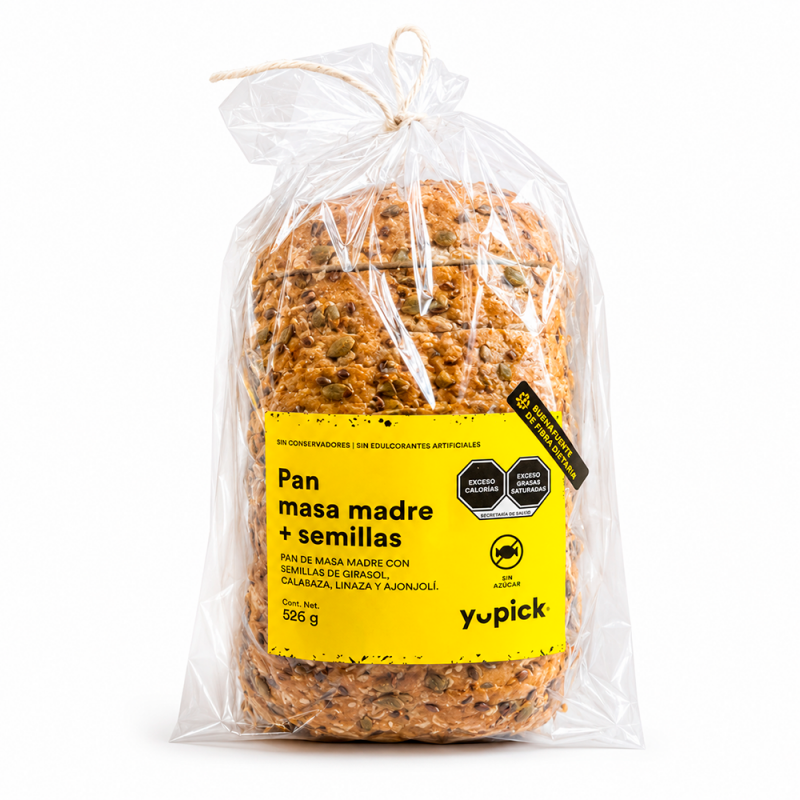 Pan Masa Madre Semillas, 526g
