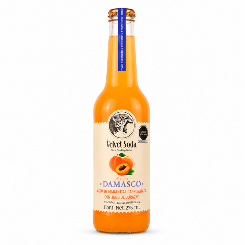 Velvet Soda Damasco, 275ml