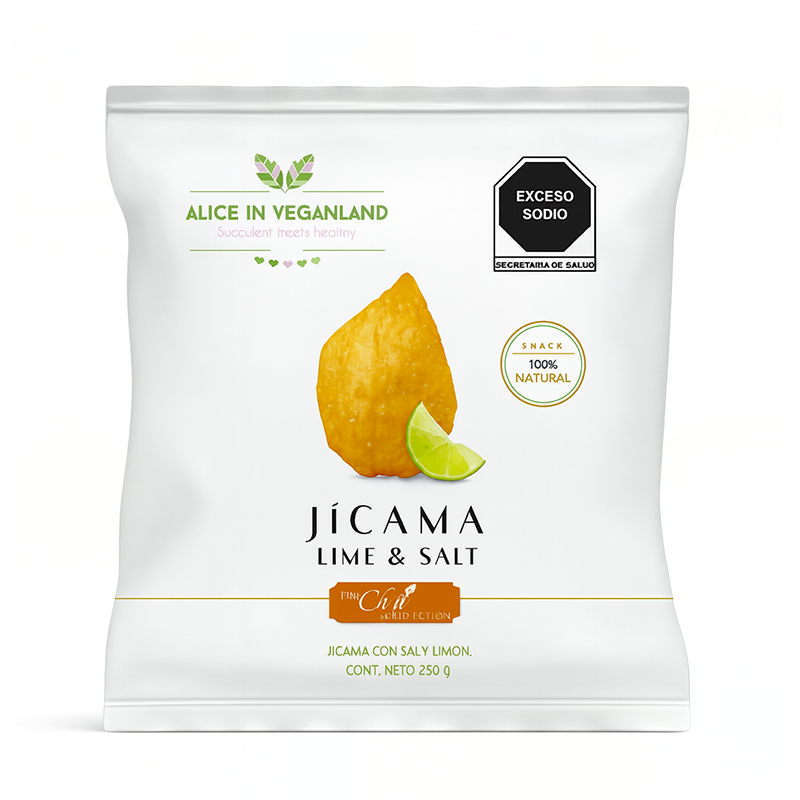 Jícamas Deshidratadas Limón y Sal, 250g