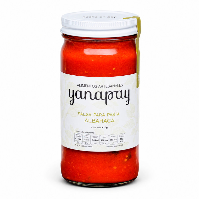 Salsa de Albahaca para pasta, 510g