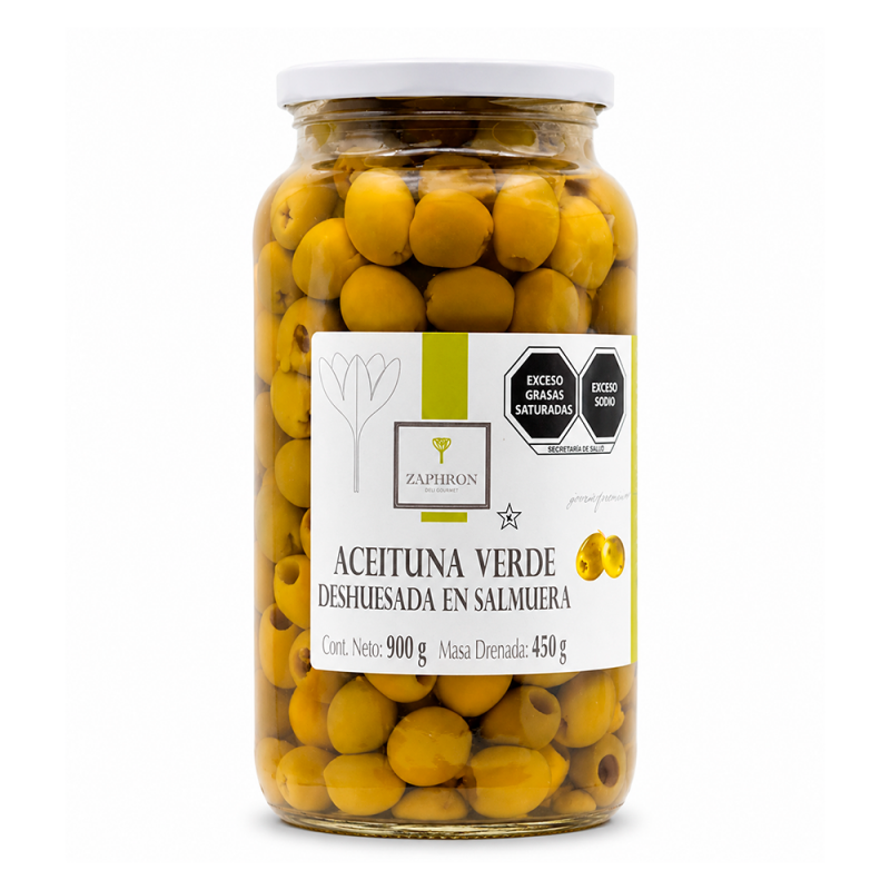 Aceituna Verde Deshuesada, 900g