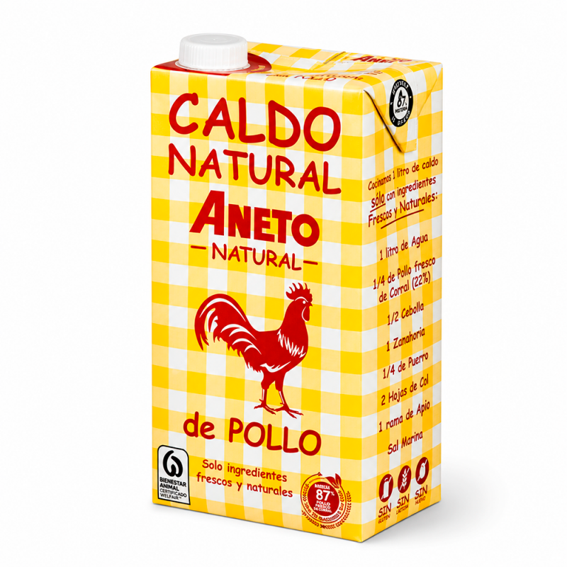 Caldo Natural de Pollo, 1lt