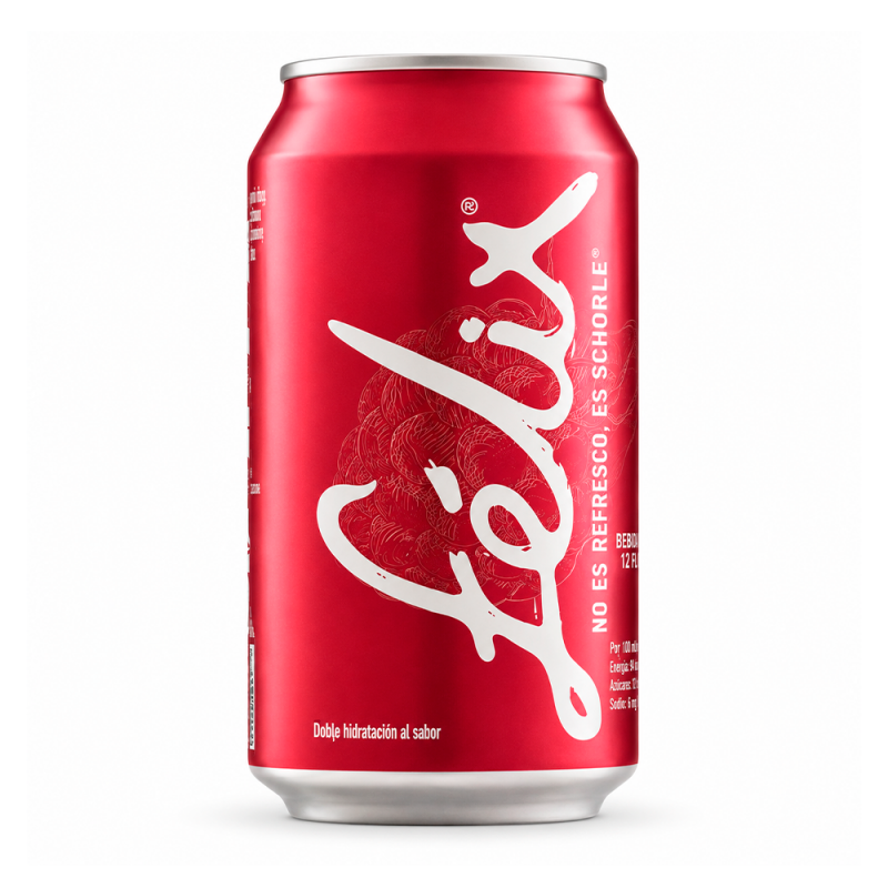 Félix Lata Sabor Frambuesa, 355ml