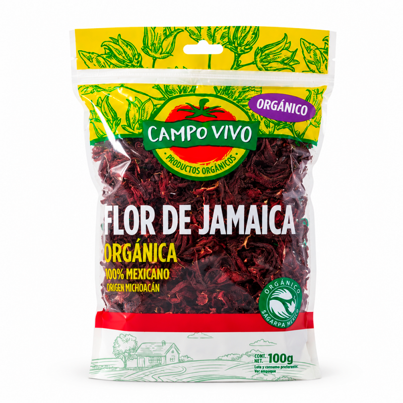 Flor de Jamaica Orgánica, 100g
